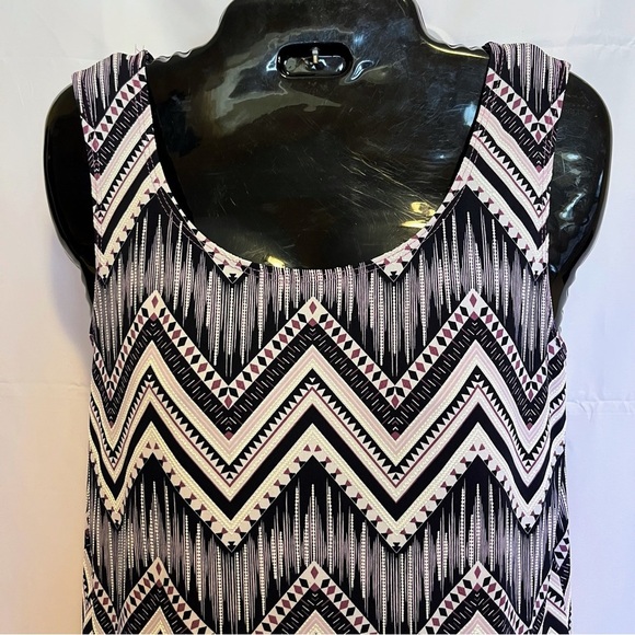 R&M Richards 6P Mod Dress 1960s Style Chevron Made in USA Geometric Textured - Picture 2 of 9